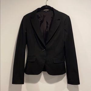 Express suit jacket with button and pockets